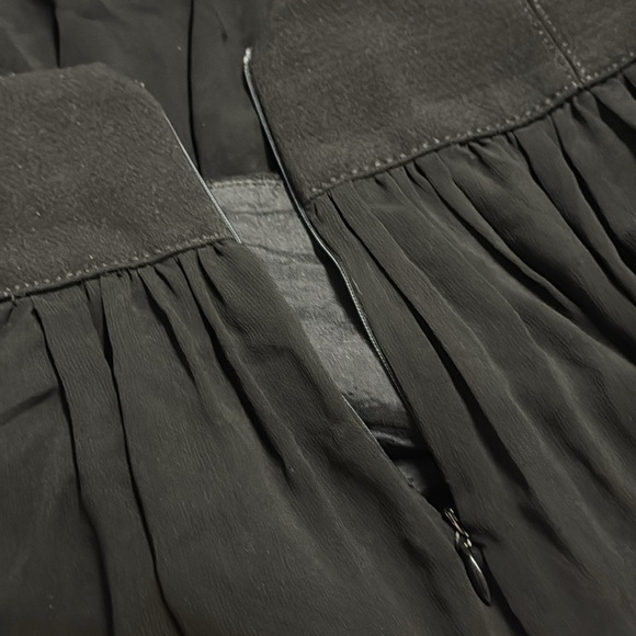 Zara Basic Black Chiffon Mini Skirt S - Picture 4 of 4